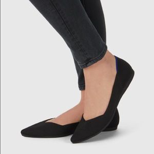 Rothy’s black pointed toe flat